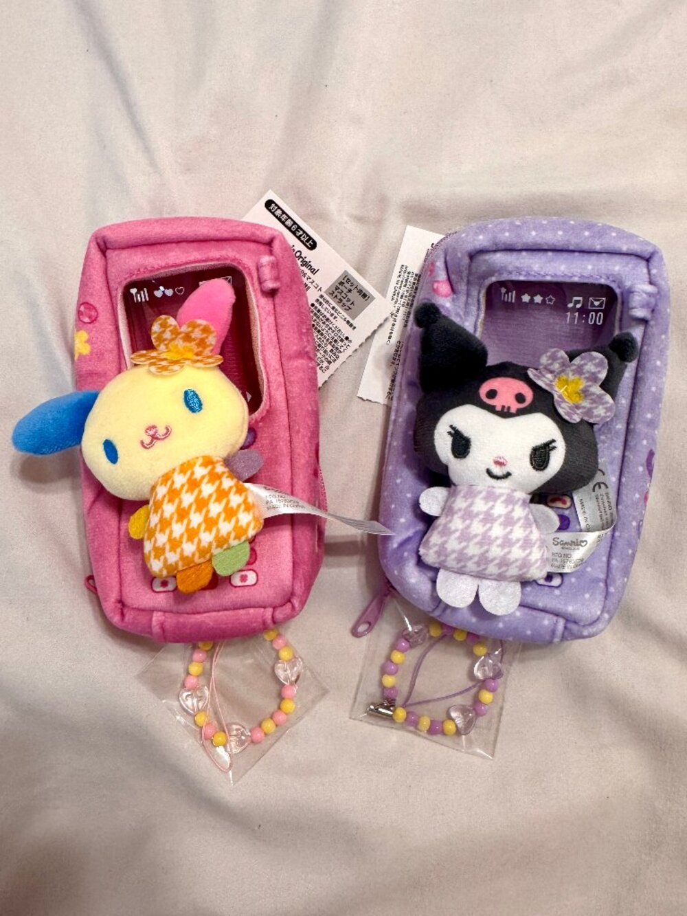 Y2K Sanrio Kuromi & Usahana Cell Phone Pouch Mascot